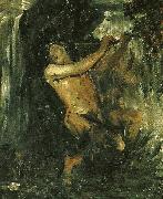 Ernst Josephson nacken, van goghskissen oil painting on canvas